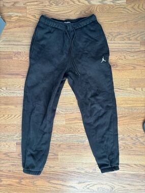 Jordan Black Mens Logo Fleece Joggers